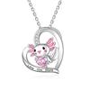 Trendy Heart And Cartoon Character Alloy Necklace For Women Gift Idea