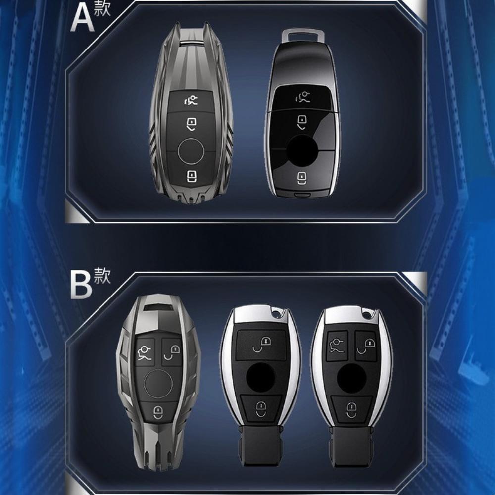 Чехол-держатель для автомобильного ключа из сплава для Mercedes Benz ABCES Class W204 W205 W206 W212 W213 W176 GLC CLA W177 W222 W223 W463 AMG