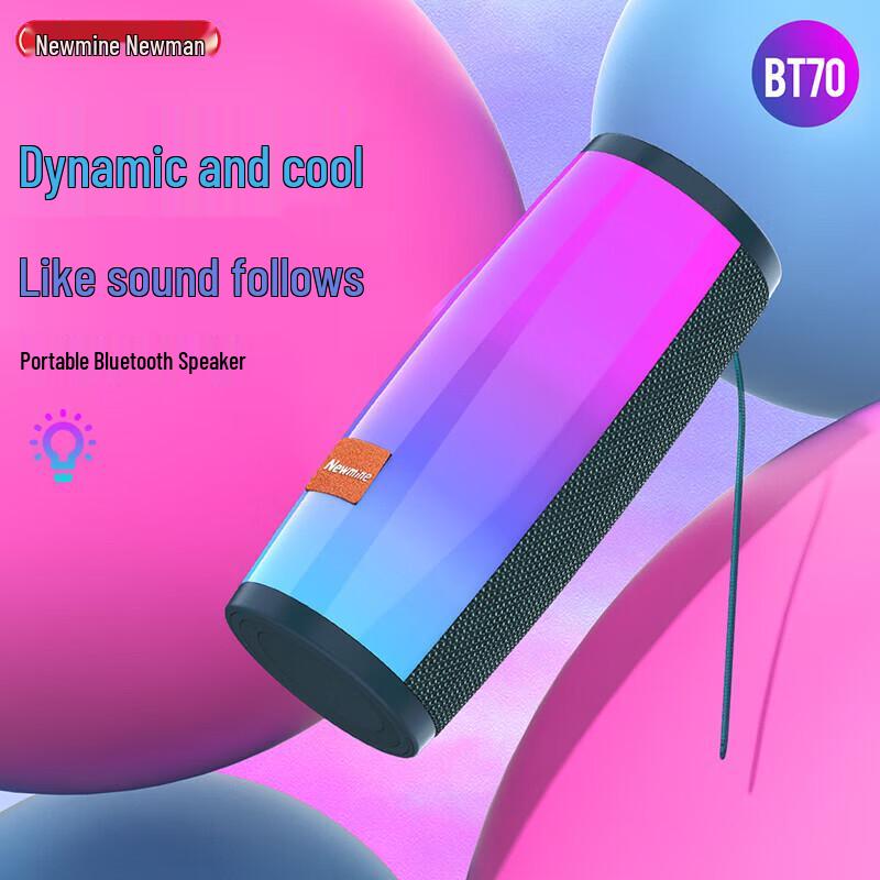 Портативная Bluetooth-колонка Newmine BT70, штекер CN (адаптер в комплекте)