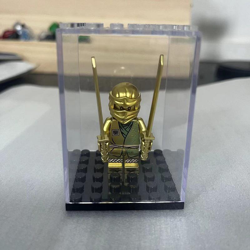 Витрина для минифигурок LEGO: Прозрачный, Штабелируемый, Пылезащитный Контейнер для Хранения