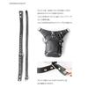 [Brand Name] Leather Waist Bag Men's Genuine Leather Rider's Bag Biker Leg Bag Leg Belt Calfskin Dark Brown 29cm x 18cm x 9cm