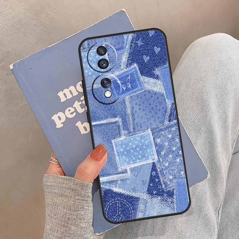 Синий Tie Dye Гроуви Гриб Пэчворк Чехол Для Honor Magic 5 6 7 8 Pro Чехол Для Honor 200 400 Lite 50 70 90 X8a X8b X9a X9b X9c