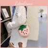 Girls Fashionable Kindergarten Plush Strawberry Chain Bag 2023 Soft Breathable Wearresistant Coin Purse