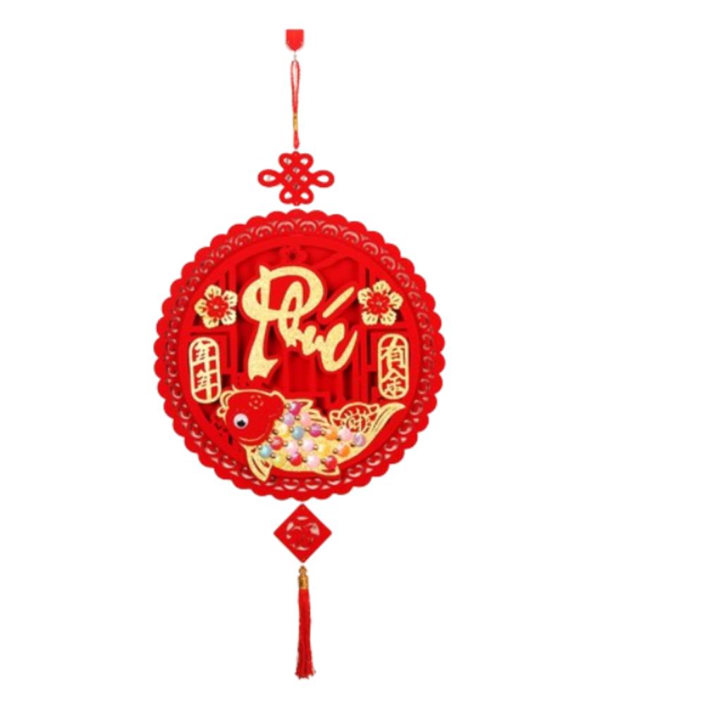 Red Vietnamese New Year Pendant Blessing Vietnam Lucky Ornament Home Decorations