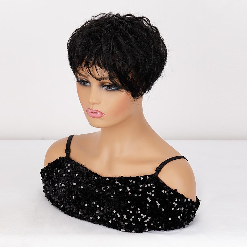 LISI HAIR Женские короткие волнистые черные синтетические волосы для наращивания 3D воздушная челка на заколке для волос, топперы для женщин, повседневная одежда