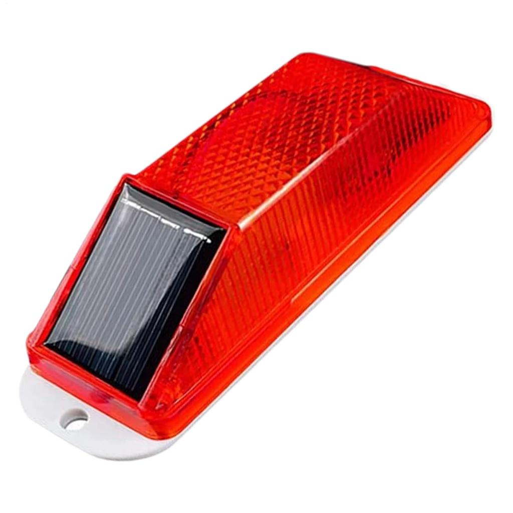 Solar Warning Light, Pack of 1, Outdoor, Waterproof, Solar Charging, Security Alarm, Motion Sensor,