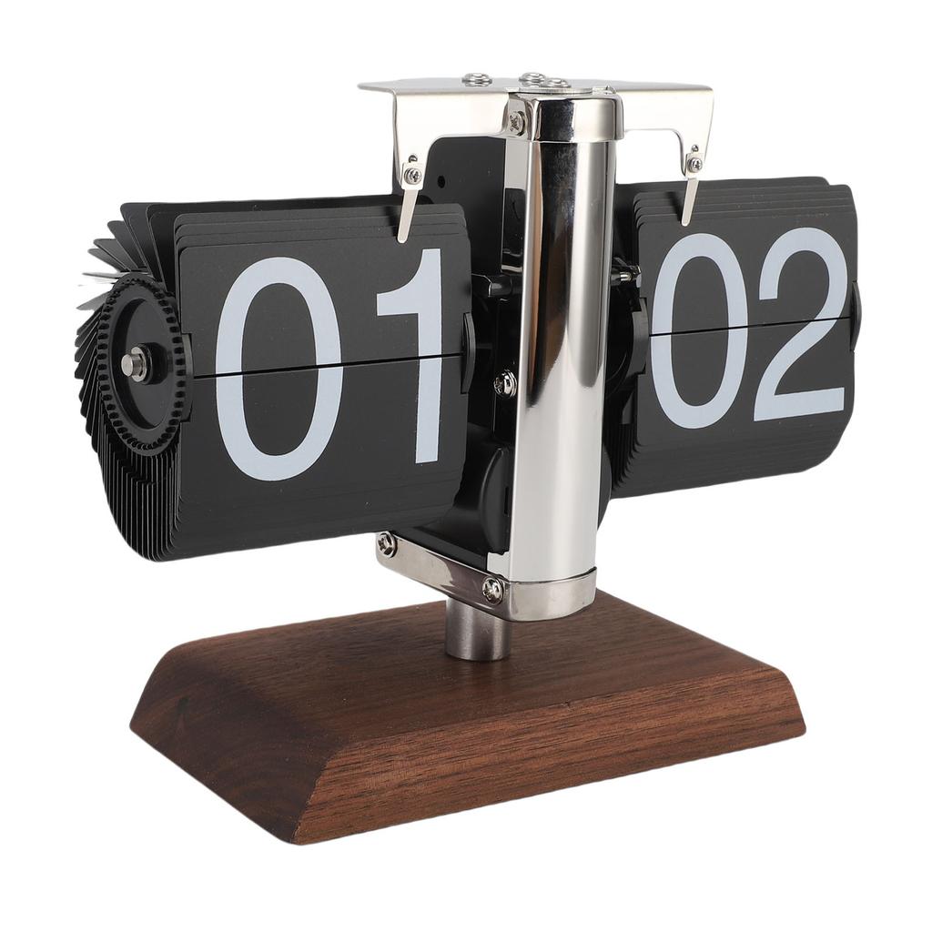 Перекидные настольные часы винтажные большие цифры 24 часа автоматические перекидные механические часы для дома гостиной