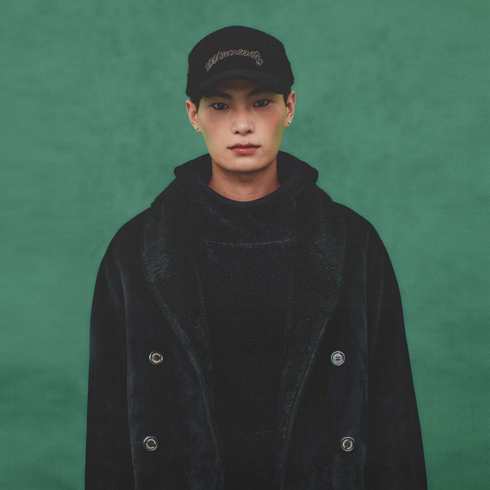 999Humanity Double-Breasted Shearling Coat (Black)