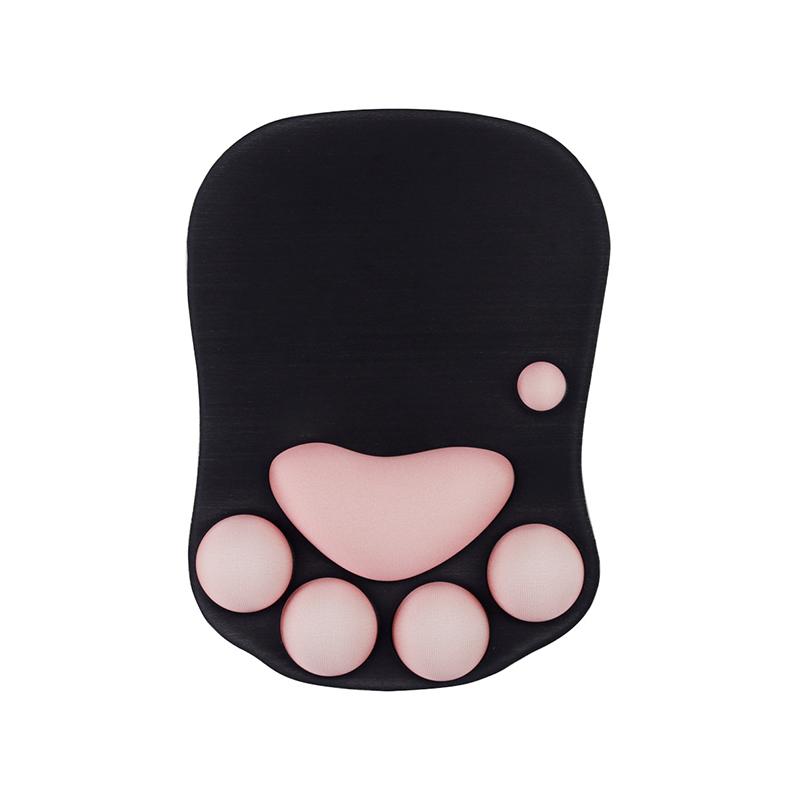 Cute 3D Cat Paw Mouse Pad Soft Silicone Nonslip Mouse Mat For & Home Computer & Mac Laptop Gaming Desk Decor Mousepad