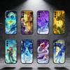 Чехол для телефона Genius Invokation G-Genshin TCG для Samsung S25, S24, S21, S22, S23, S30, Ultra, S20, Plus, Fe, Note, 5G Черный