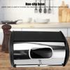 Iron Bread Bin Bread Storage Holder Bread Bin Bread Box Bread Holder Storage Container With Small Window for Kitchen Countertop