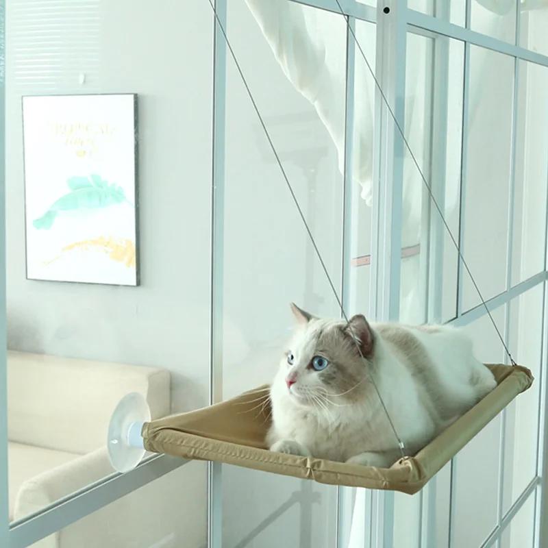 Cat Hammock Cute Hanging Beds Comfortable Sunny Seat Window Mount Pet Product Soft Pet Shelf Supplies Detachable Bearing 20kg