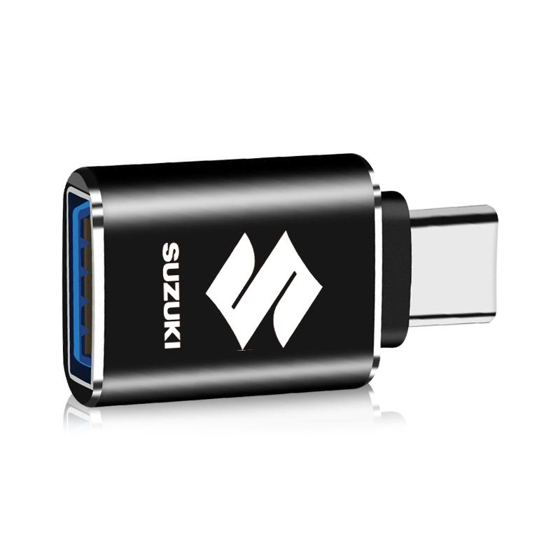 Автомобильный кабель USB Type C Конвертер Адаптер для зарядки Автомобильные аксессуары для Suzuki Swift SX4 Samurai Sport Jimny Grand Vitara Alto GW250 Splash Swace