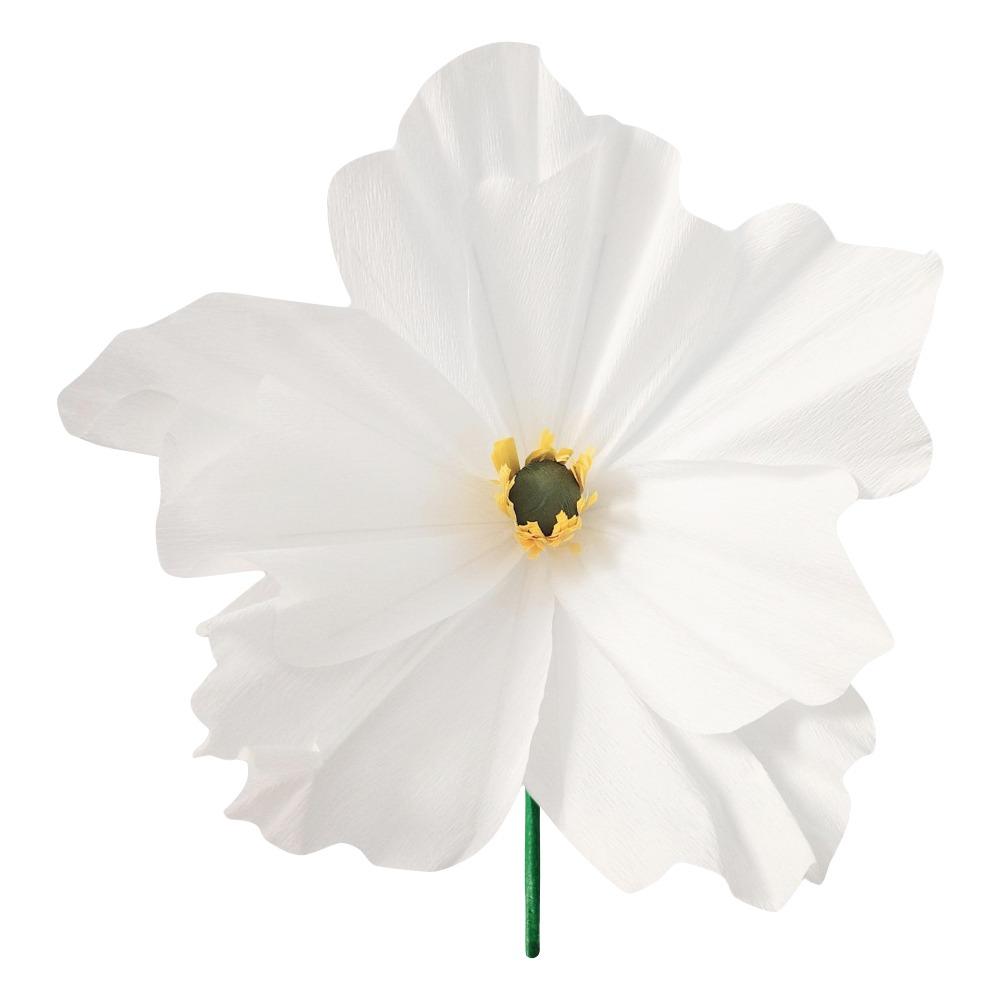 НОВЫЕ 50/60 СМ Сделай сам Гофрированная бумага Цветы ПЭ пена Большой размер Цветы ручной работы Ветка розы Длина 40см 3D Цветы Сад