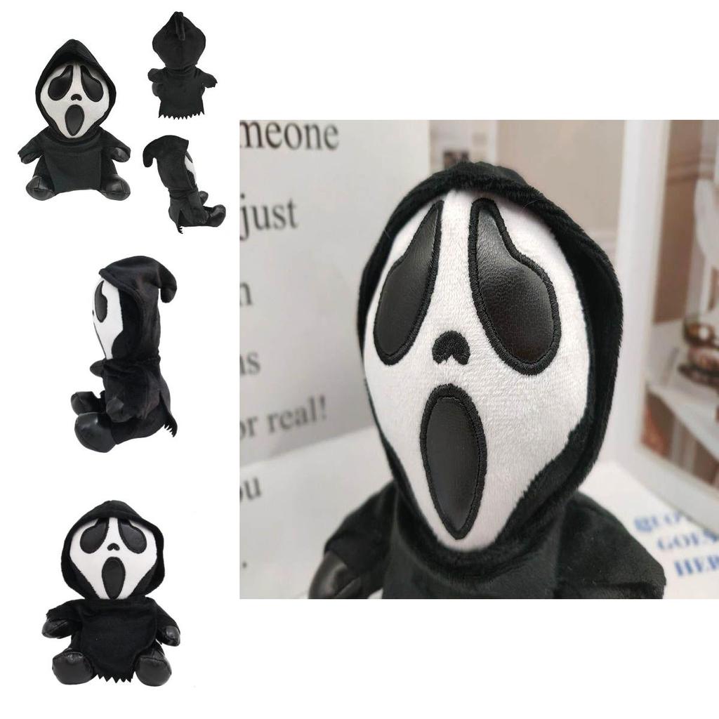 Плюшевая кукла Scream Ghostface для домашнего декора и вечеринок в стиле хоррор 7,87 дюйма