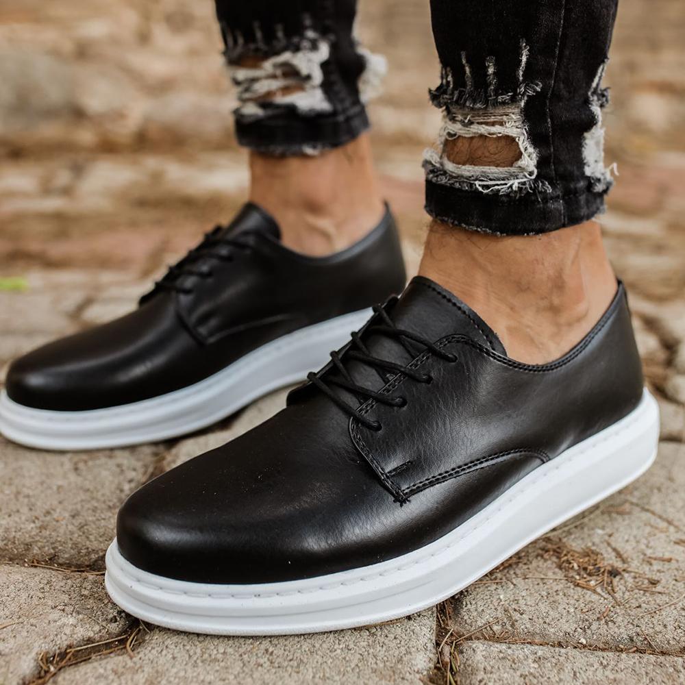 Chekich Мужская обувь Обувь Классические мужские коричневые цвета на шнуровке Костюм из искусственной кожи Белая подошва Модные роскошные кроссовки Высококачественные гибкие CH003