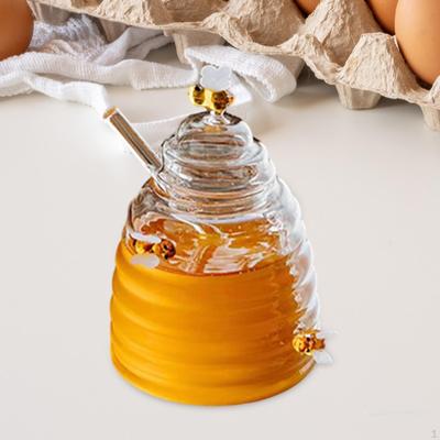 Медовый горшок Jar Многофункциональный кухонный инвентарь Контейнер для хранения стеклянных бутылок для офисного стола
