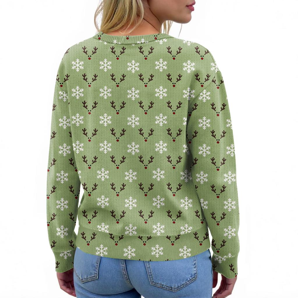 Women's  Cardigan Long Sleeve Lightweight Fun Christmas Print Jacket