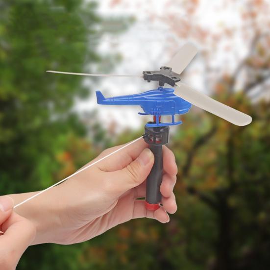 8 шт., игрушка-пусковая установка для вертолета, крытый и открытый сад, двор, лужайка, красочный мини-вертолет, самолет, летающая игрушка, подарок для малышей, мальчиков и девочек