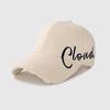 Vintage Distressed "Cloud" Embroidered Baseball Cap Adjustable Washed Cotton Dad Hat