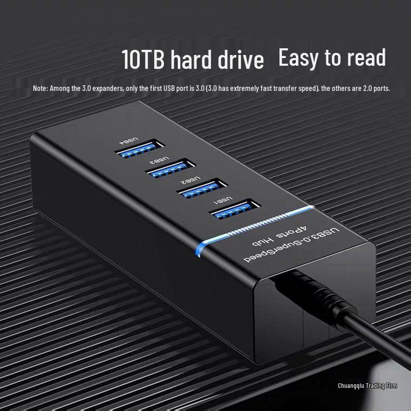 Многофункциональный USB 3.0 концентратор-адаптер на 4 порта