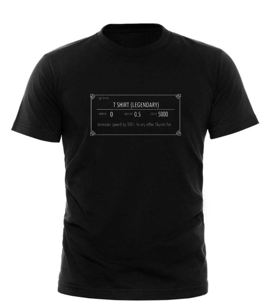 SKYRIM ELDER SCROLLS OBLIVION LEGENDARY T SHIRT NEW UNISEX DRAGONBORN SPEECH Unisex T-Shirt