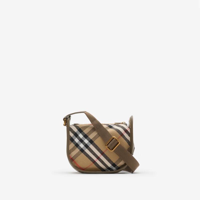 Burberry Мини сумка-мессенджер на плечо с пряжкой B