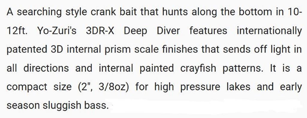 Yo Zuri 3DR-X Crank DD 50F Плавающий воблер R1442-MFT (6803)