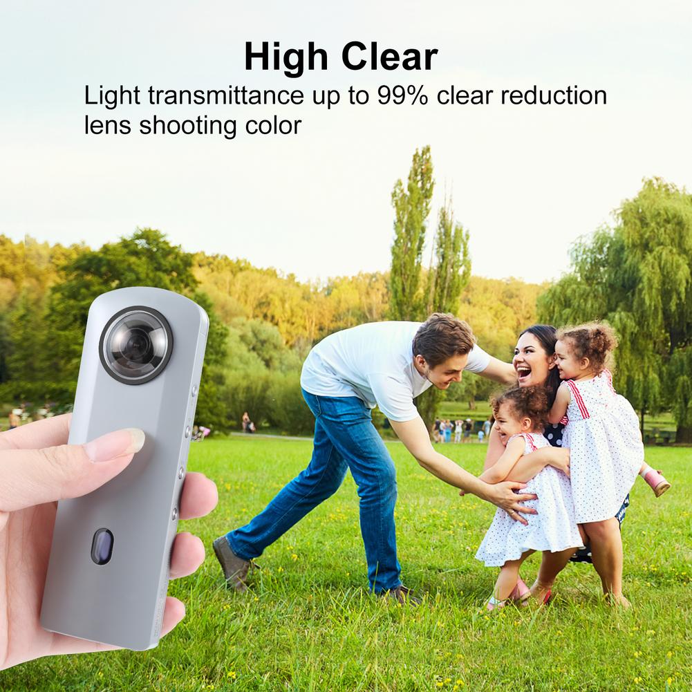 Для спортивной камеры Ricoh Theta SC2/S/V Клейкая защита объектива с 2 защитными линзами 1 чехол для защиты объектива 1 треугольная лопатка