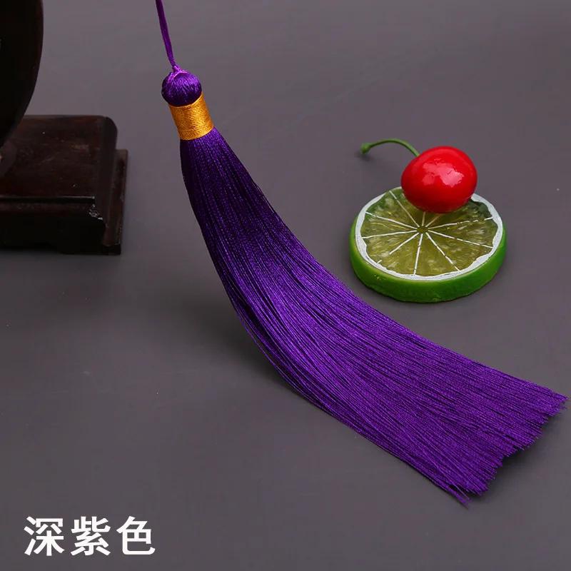 17 см Длинная кисточка-шип Китайская одежда DIY Аксессуары Музыкальный инструмент Подвеска Ледяной шелк Вертикальные шипованные кисточки для поделок