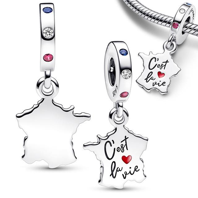 New Copper Airplane Travel Charms Plane Pendant Bead Fit Original Bracelet For Women Necklace Diy Fine Jewelry Gift