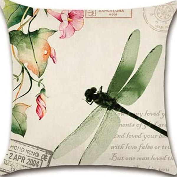Ретро Растение Цветочный Принт Лен Наволочка Дом Гостиная Диван Автомобильная Подушка
