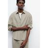 H M Loose Fit sHirt Sage Green