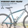 26-дюймовый горный велосипед 7-скоростной взрослый велосипед с двойными V-образными тормозами для катания на открытом воздухе Рама из высокоуглеродистой стали с передней подвеской ан