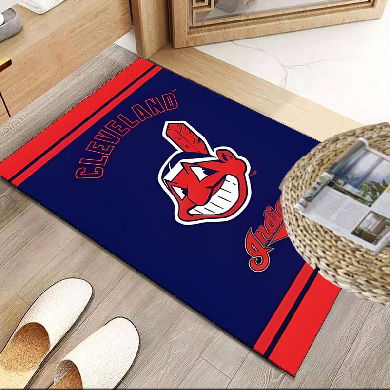 Indians football  Carpet, Kitchen Rugs, Yoga Mat, Non-Slip Mats, Rug for Bathroom, Living Room bedroom, Camping Rugs Christmas Gift