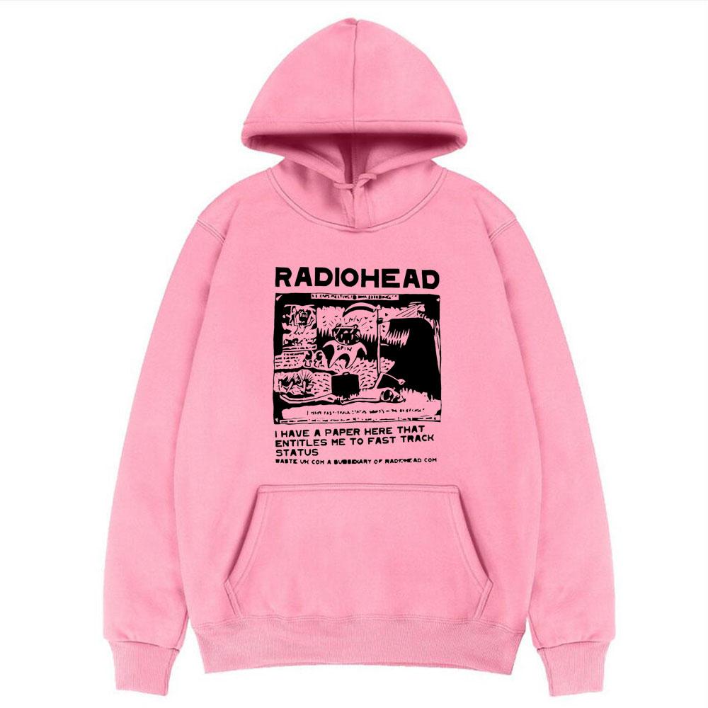 Hoodies Rapper Radiohead Print Sweatshirts Men Women Fashion Pullover Sweatshirt UnisexHarajuku Street Oversized Hoodie Tops