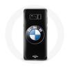 Чехол для Samsung Galaxy S8 plus BMW Logo черный фон
