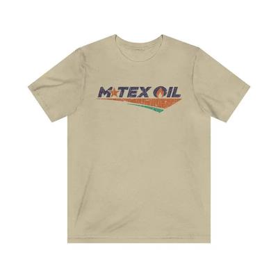 Мужская футболка M Tex Oil Company 1985 года, винтажная