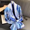 Spring Scarf Women's Luxury Design Scarf Silk Smooth Scarf Soft Muslim Headband Shawl Beach 90x180cm
