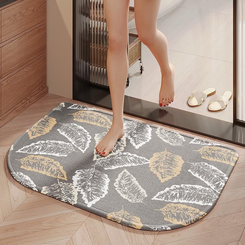 Bathroom Absorbent Mat Quick Dry Non Slip Door Rug Home