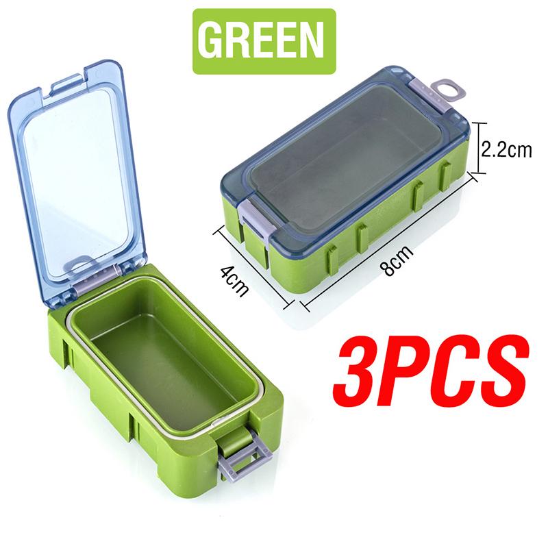 3 шт. Рыбалка Светящийся в темноте Ящик для инструментов Мини-коробка для хранения сращиваний Пластиковая коробка для хранения аксессуаров Контейнер для твердой приманки Карп