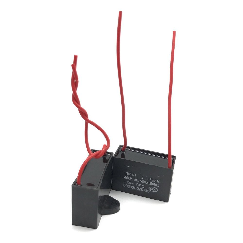 1/1.2/1.5/2/2.5/3/3.5/4/5/6UF Capacitor CBB61 Fan Capacitor Durable Start Capacitor