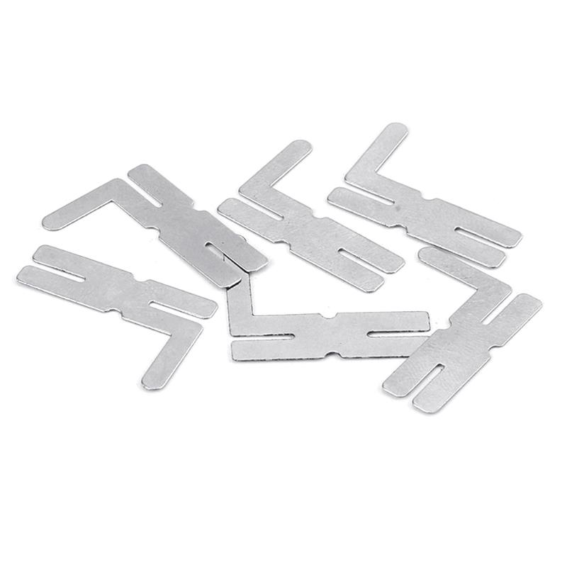 Upgraded 100pcs/lot H type Nickel Plated Steel Strap Strip Sheets for Battery Pack Spot Welding Spot Welder Equipment