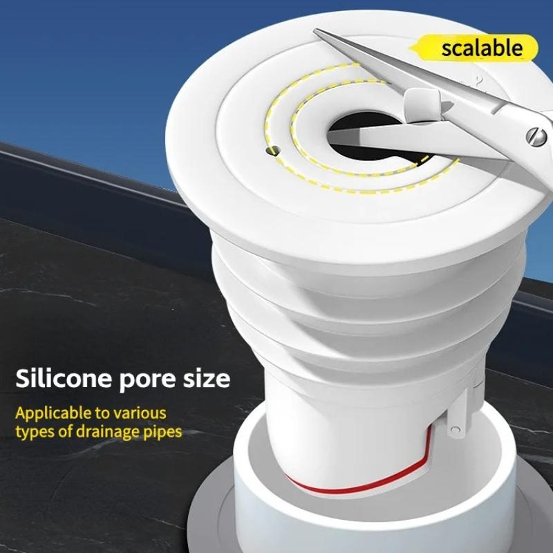 Silicone Drains Sewer Pipe Sealing Ring Plug Water Sink Floor Drain Anti Odor Sewer Seal Stopper Cover Shower Drainer Bathroom Accessories