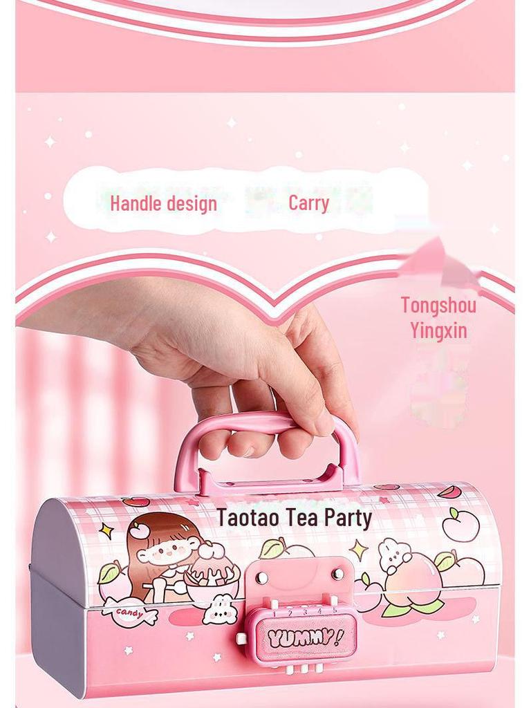 Умный двухслойный пенал для девочек с паролем — стильный и портативный для учеников начальной школы