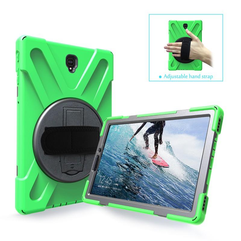 Silicone PU Tablet Case With Rotating Stand Galaxy Tab S4 T830 T835 Anti-Drop Protection Portable Slim Cover