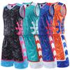Kids Girl Basketball Jersey Set Child Men Women Blank Basketball Uniforms Goal Throw Training Vest Double Pocket Sports Suit