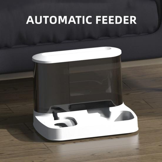 Кормушка для кошек и диспенсер для воды, комплект без электричества, автоматическая кормушка большой емкости для маленьких и средних собак, домашних животных, щенков и котят