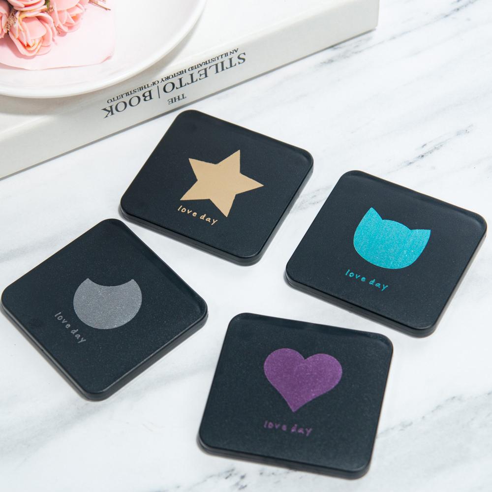 Складное зеркало для макияжа, мини-квадратное косметическое зеркало, портативное ручное зеркало, двустороннее компактное зеркало, карманное косметическое зеркало