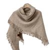 New Ladies Knitted Scarf Fashionable Wool Shawl Winter Warm Women Versatile Scarf High-end Sense Solid Color Tassel Scarf